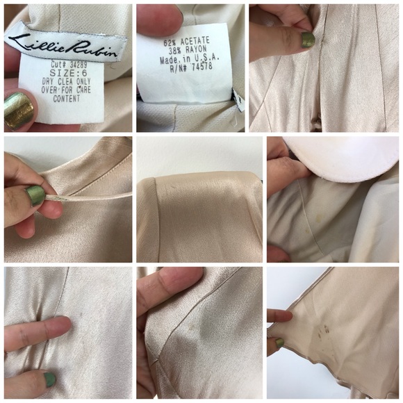 VINTAGE Casadei Lillie Rubin Hollywood Glam Gown - Picture 8 of 16